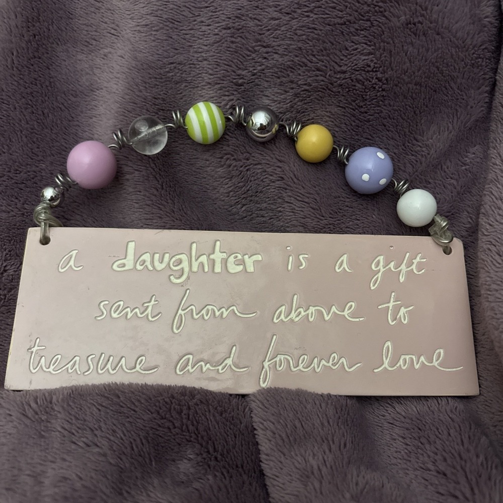 by Sandra Magsamen Ceramic Decorative Hanging Plaque, A Daughter Is A Gift…